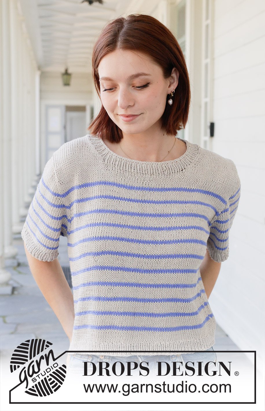 Drops - Nautical Nights Top - Drops Opskrifter - Gratis - Bettekun Garn