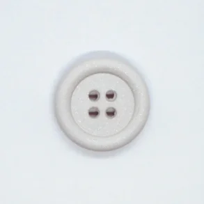 Ecru knap med glimmer