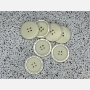 Ecru knap 28 mm