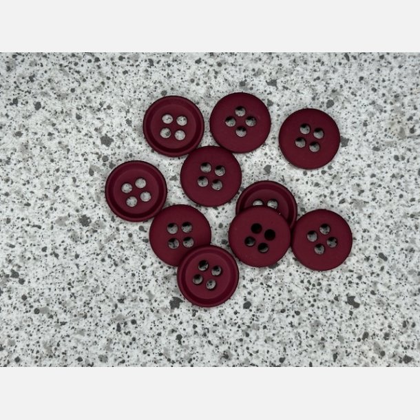 Bordeaux knap 18mm