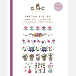 DMC Broderi minibog blomster