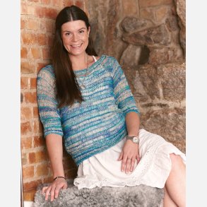 ByPermin gratis opskrift - Raglanbluse med korte rmer