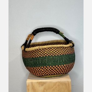Hammershus Fairtrade kurv Medium - Unik Sand/grn
