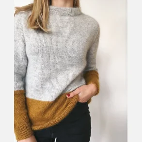 PetiteKnit - Kontrastsweater