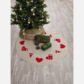 By Permin - Juletrstppe Sok, hjerte og krmmerhus