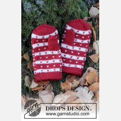 Drops - Candy Cane Lane Mittens