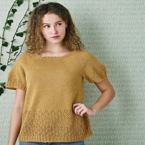 Top med blondekanter