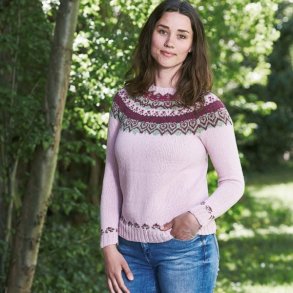 Sweater med mnsteret brestykke