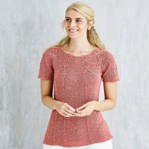 Sommertop med ben perlesnoning