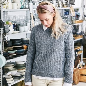 Bluse med snoningsmnster