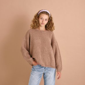 Oversizebluse med strukturmnster