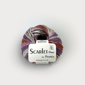 By Permin Scarlet - Print lilla/rust