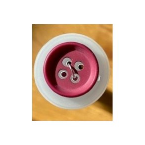 Bordeaux knap i plastik