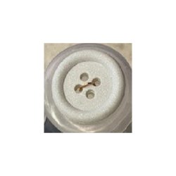 Hvid knap med glimmer